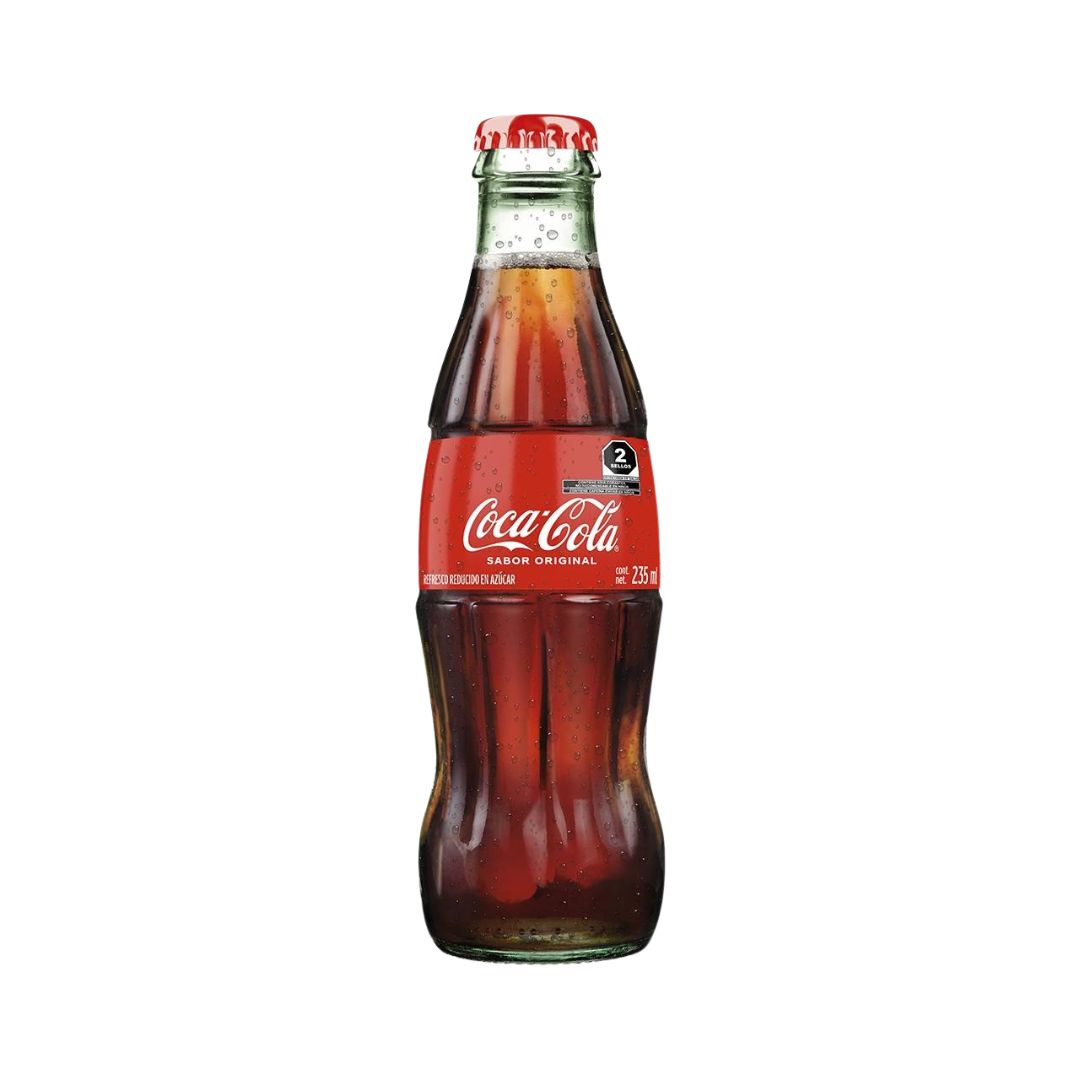 Coca-Cola Mini Vidrio Desechable 235 ml