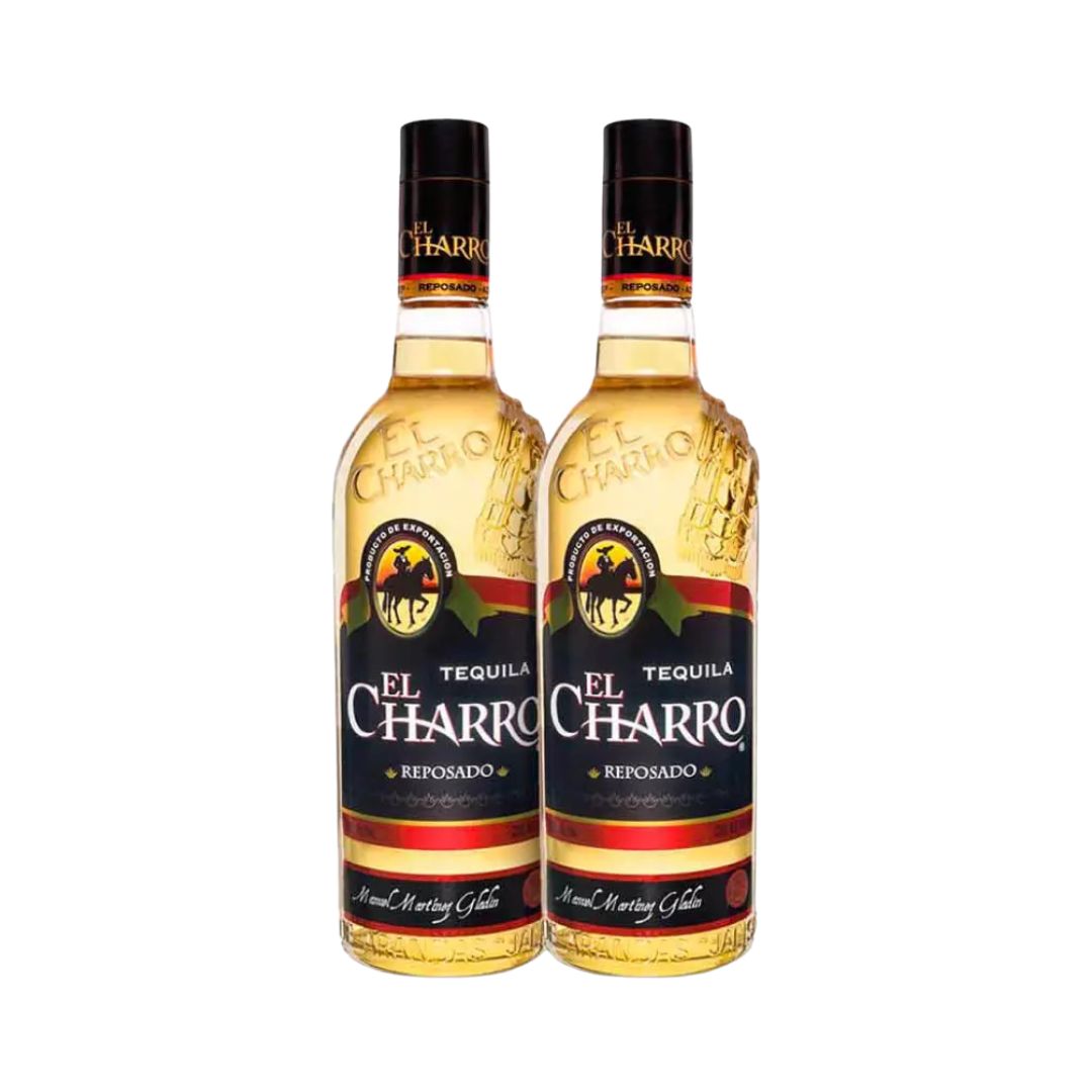 Paquete Tequila El Charro Reposado Dúo 2×750 ml