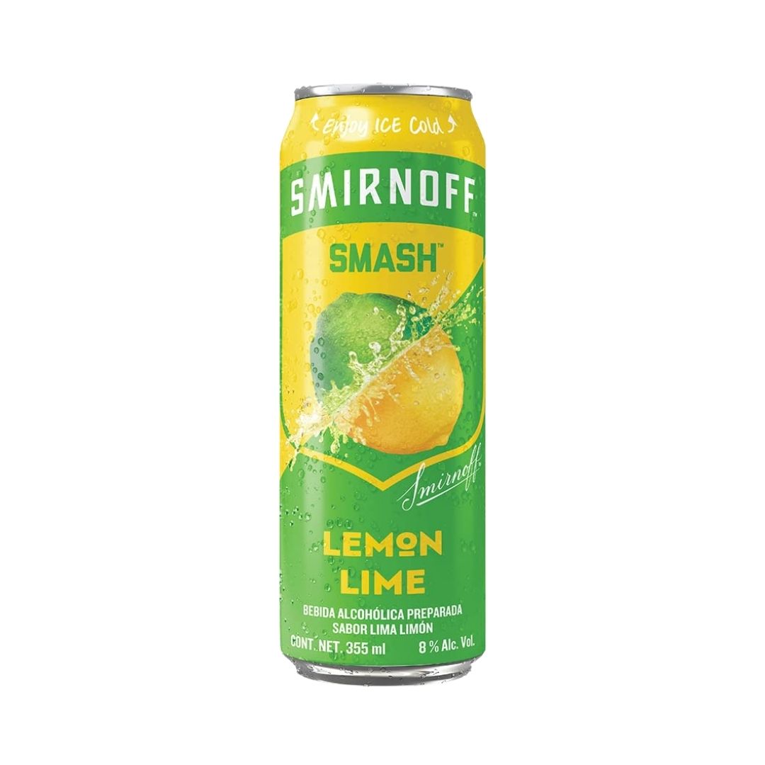 BEB. SMIRNOFF SMASH LEMON LIME 24/355ML