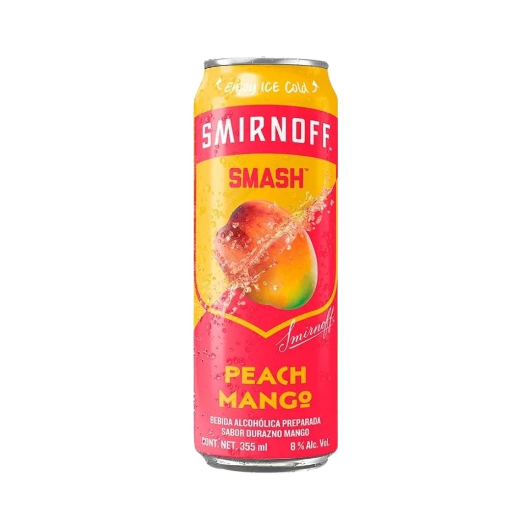BEB. SMIRNOFF SMASH PEACH MANGO 24/355ML