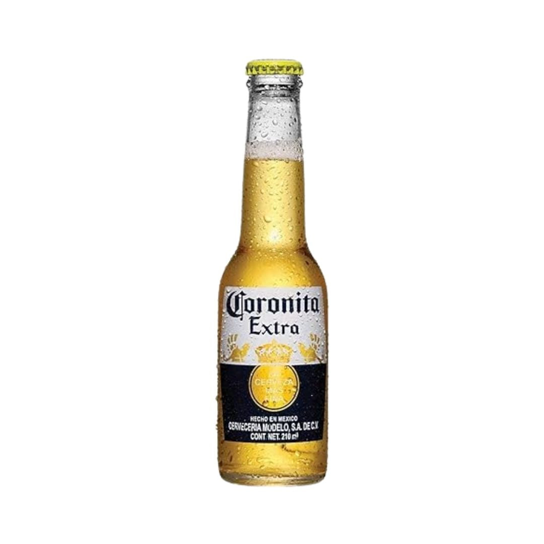 Cerv. Coronita Clara Ampolleta 210 ml en 24 pack. Incluye Envase.