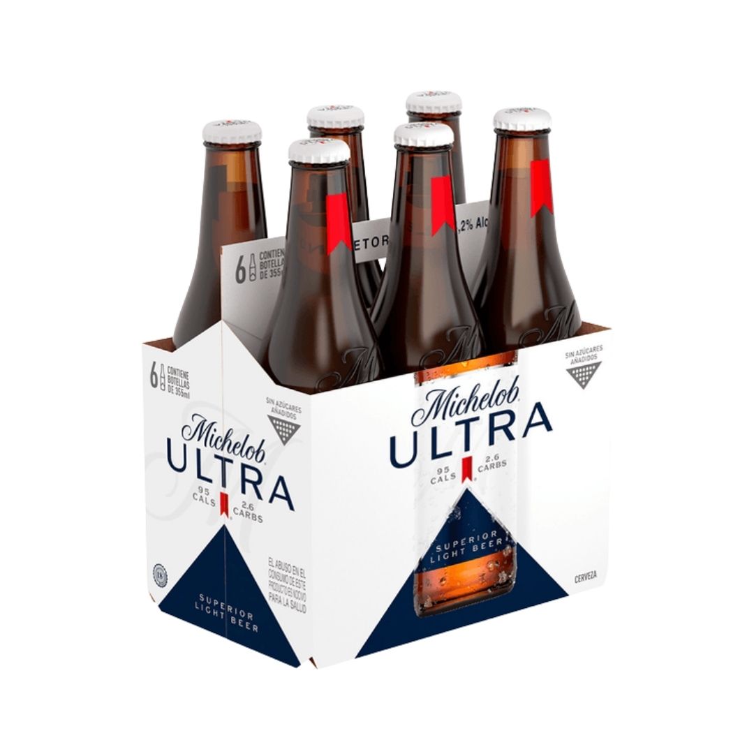 KIT. SIX PACK MICHELOB ULTRA VIDRIO. 6/355ML