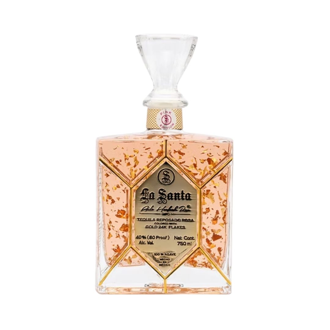 TEQ. LA SANTA REPOSADO ROSA 24K 6/750 ML
