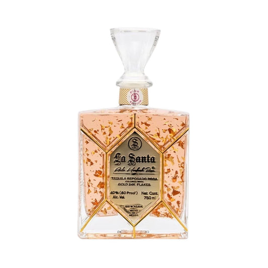 TEQ. LA SANTA REPOSADO ROSA 24K 6/750 ML