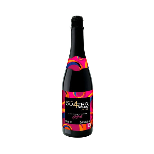 VM. CUATRO SOLES TINTO AFRUTADO GASIFICADO 6/700 ML