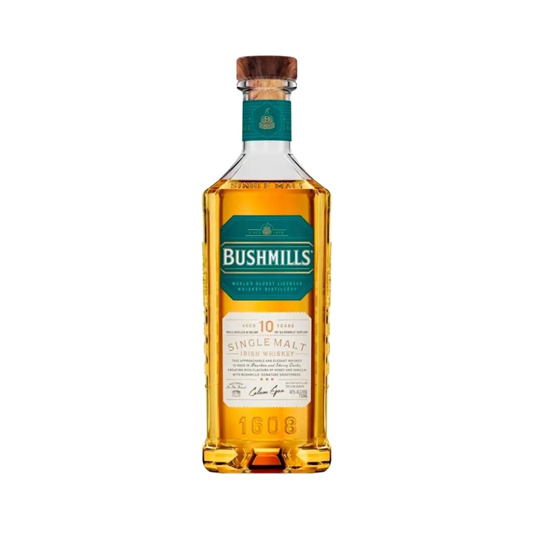 WHISKY BUSHMILLS SINGLE MALT 10 AÑOS 6/750ML